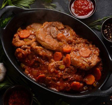 Sauté de porc style Osso bucco Magimix.